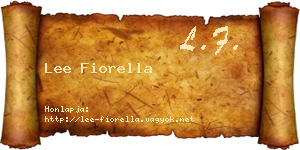 Lee Fiorella névjegykártya